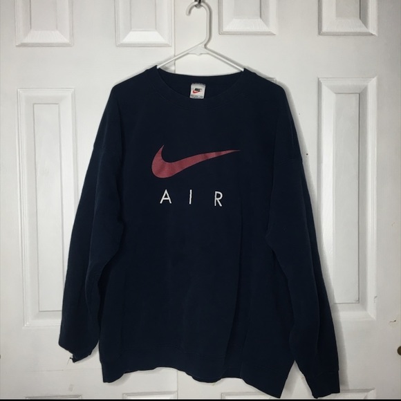 Nike Tops - SOLD Vintage Nike Air Navy Blue 90s Pullover